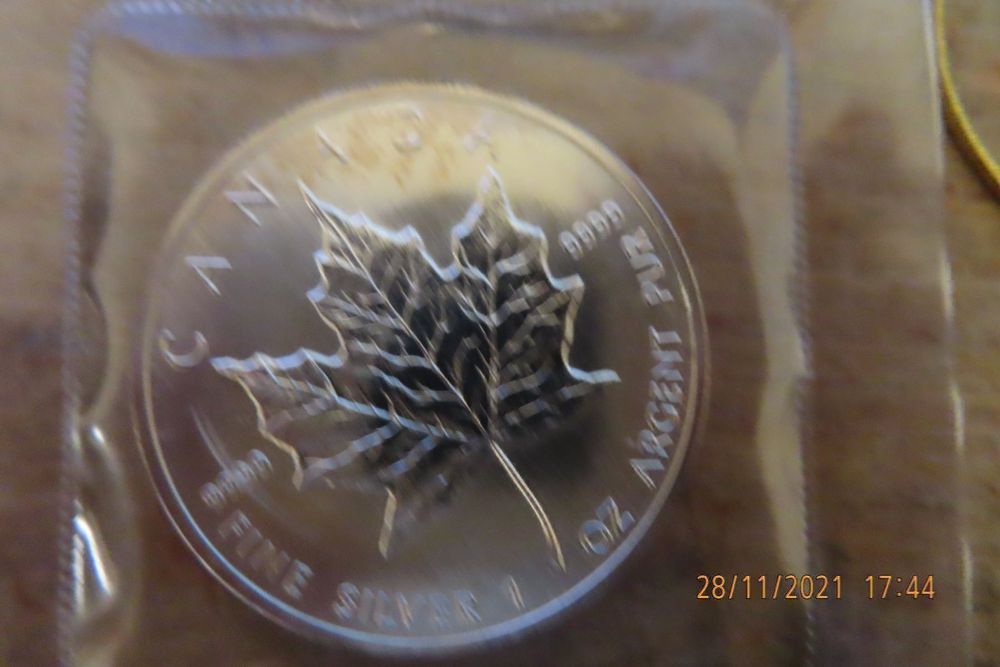 1989  Canada 1 Unze Fein Silber 1