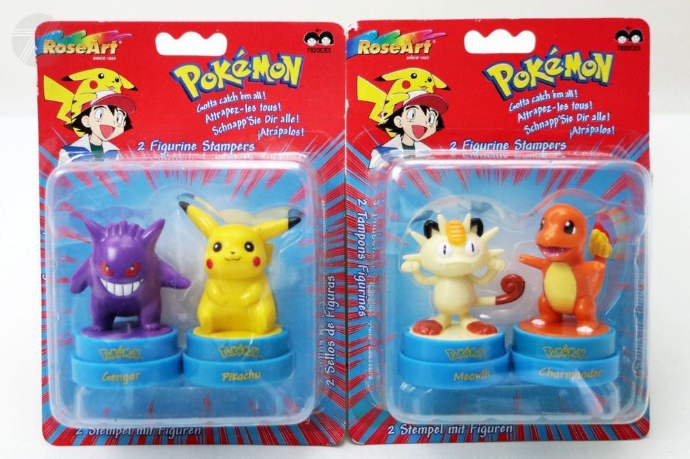 Nintendo Pokemon Figuren 2 Sets Stempel 1