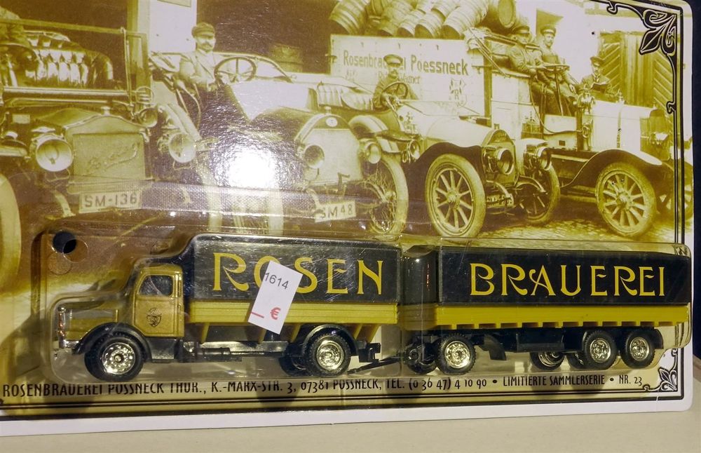 Schuco 03036 - Krupp Titan Avec Remorque Tucher-Bräu - 1/43 - Véhicule Commercial