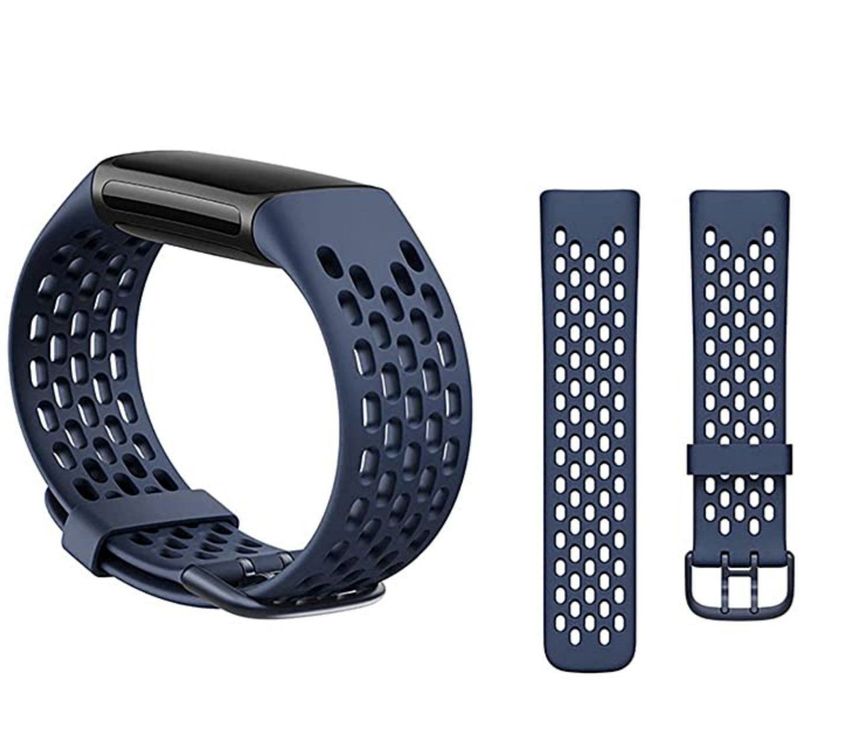 Silikon Armband zu Fitbit Charge 5 BLAU 1