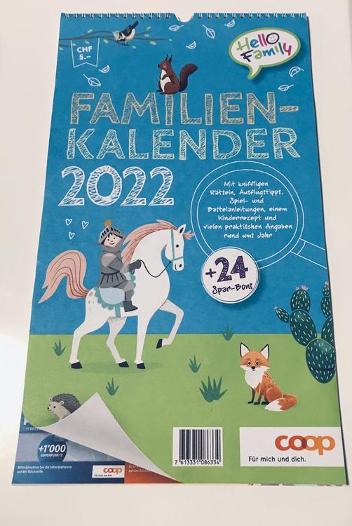 Coop Familien Kalender 2022 Coop  Kaufen auf Ricardo