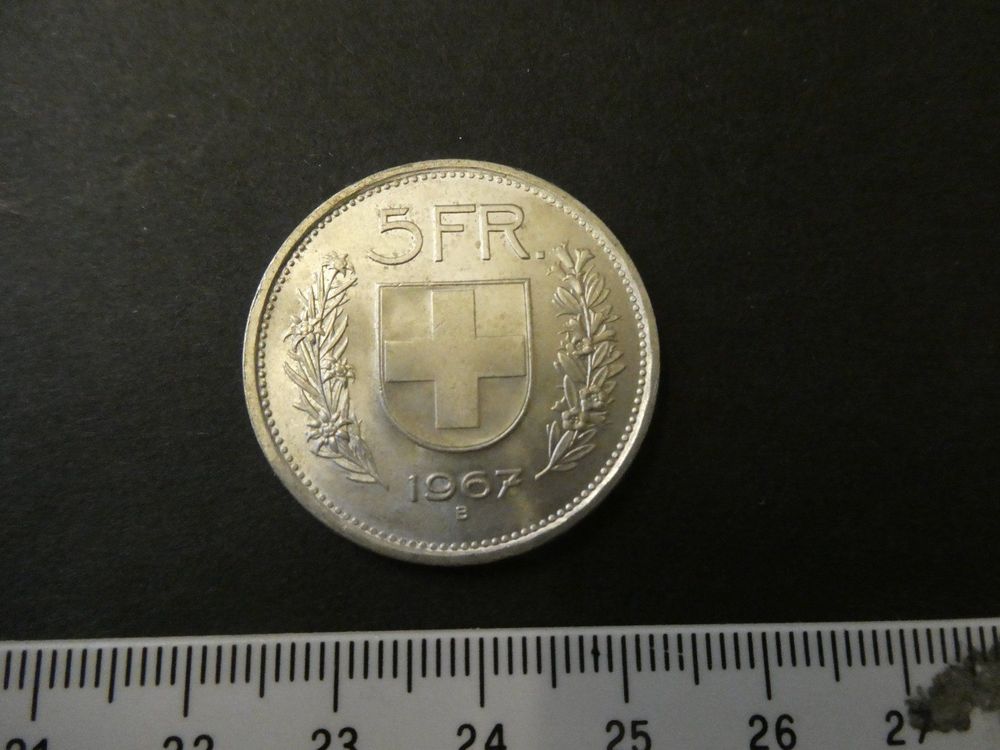Schweiz 1967, 5 Franken - Silber 1