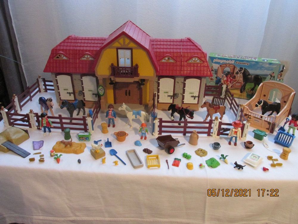 playmobil grosser reiterhof mit zubehör | Kaufen auf Ricardo