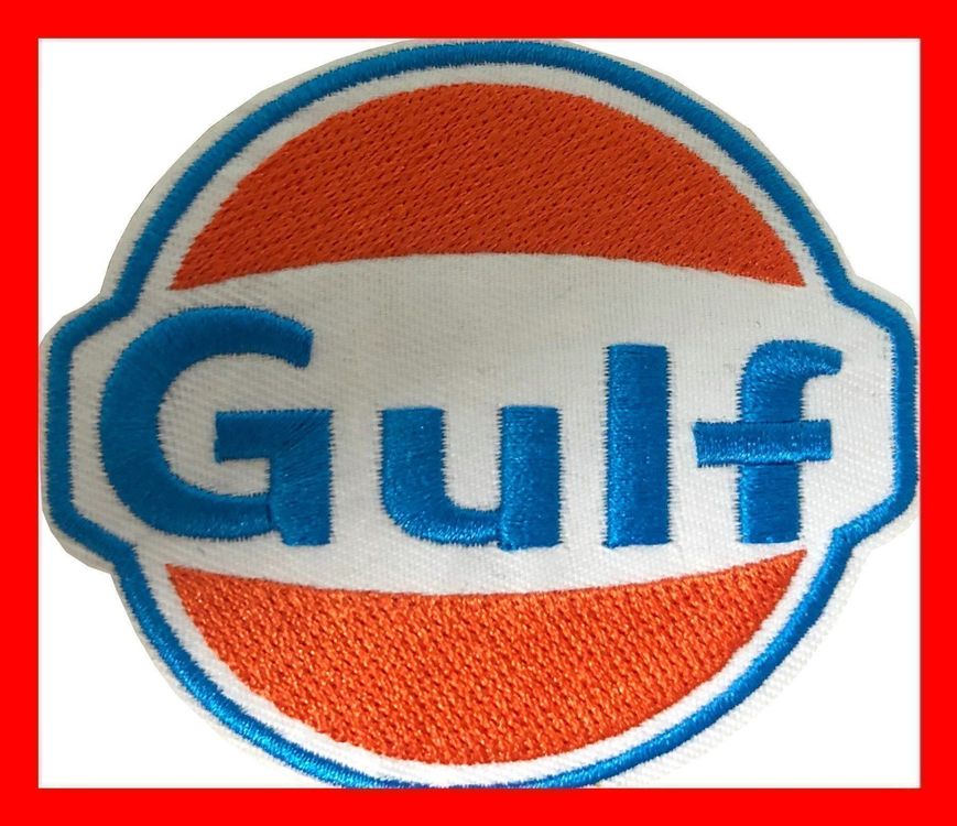 Badge Aufnäher Gulf Tuning Öl Oel 80er 1