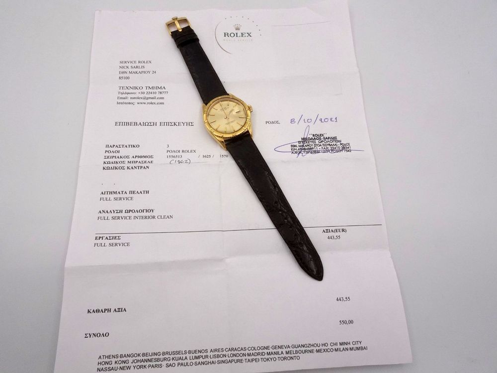 ROLEX 1967 TURN-O-GRAPH 18K REF. 1625 | Kaufen auf Ricardo