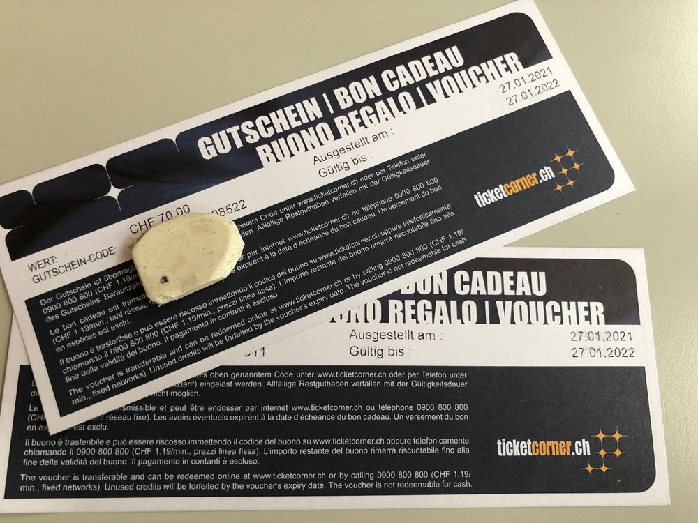 Gutschein Ticket Corner Kaufen auf Ricardo