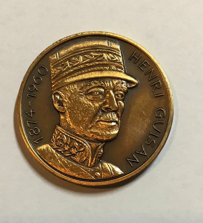 Petite Médaille Argent 800 - Général Henri Guisan Par Huguenin Le Locle, Suisse