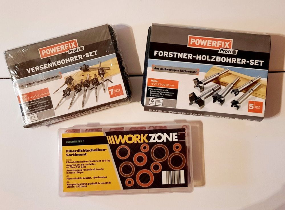 Forstner-Holzbohrer-Set 5-teilig von Powerfix aus Karbonstahl 