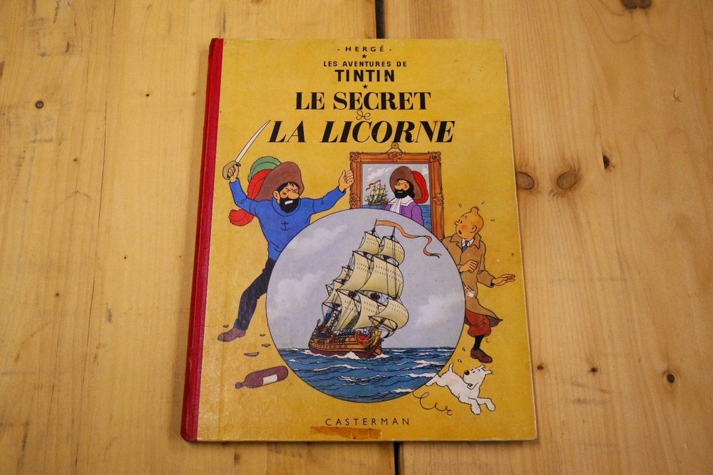 Album Le Secret De La Licorne Differente Page De Gard TINTIN °° LE SECRET DE LA LICORNE °°1963 | Kaufen auf Ricardo