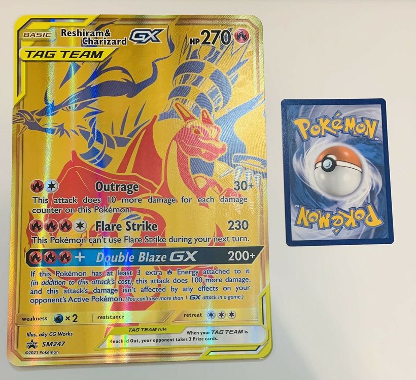 Reshiram & Charizard GX XXL Karte | Comprare su Ricardo