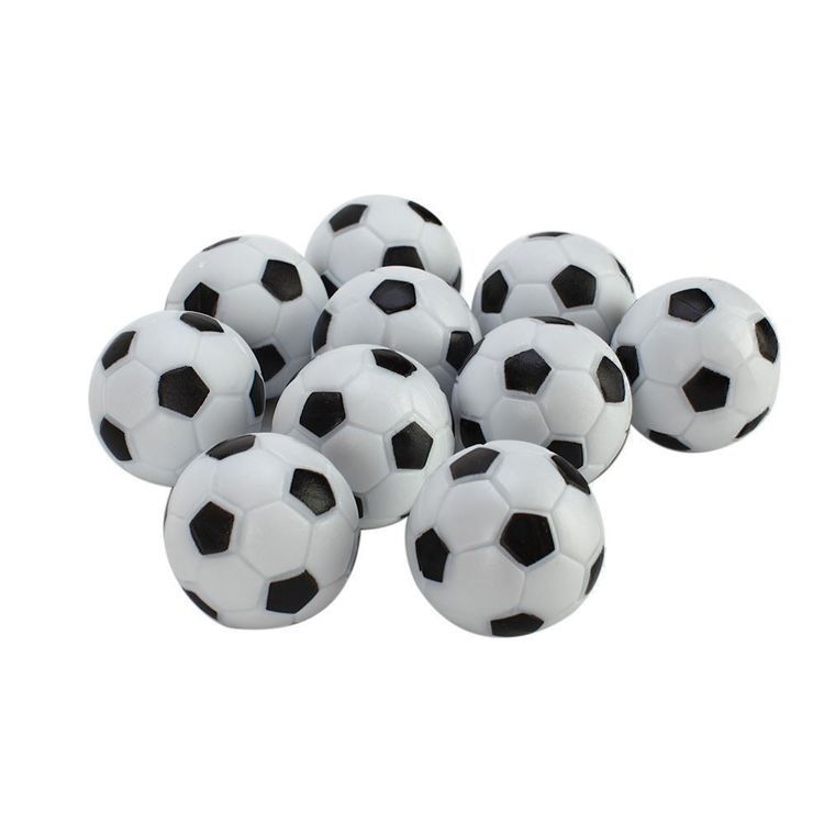 10x Mini Tischfußball Kicker Ersatzbälle 31mm Tischkicker Kickerbälle Fußball 