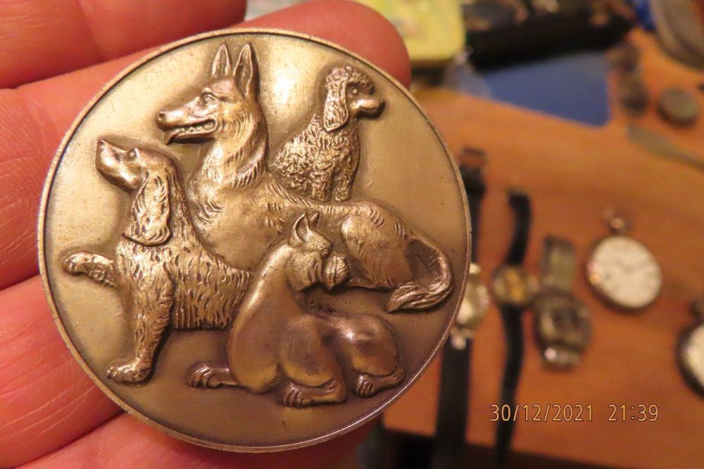 1965 Medaille Canine Evian Ø50 mm 1