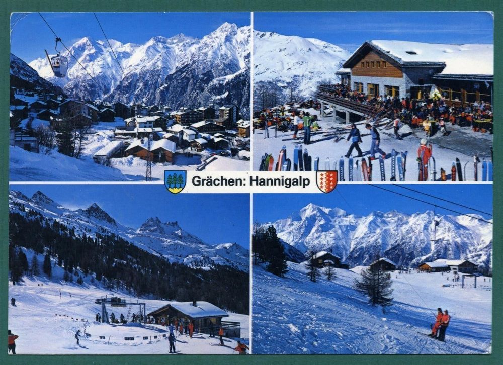Grächen, Hannigalp, 1983,Mehrbilderkarte | Acheter sur Ricardo Grächen, Hannigalp, 1983,Mehrbilderkarte | Acheter sur Ricardo