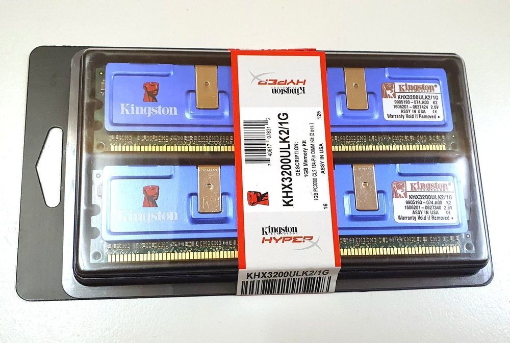 1 GB Kingston HyperX RAM Kit PC 3200 1