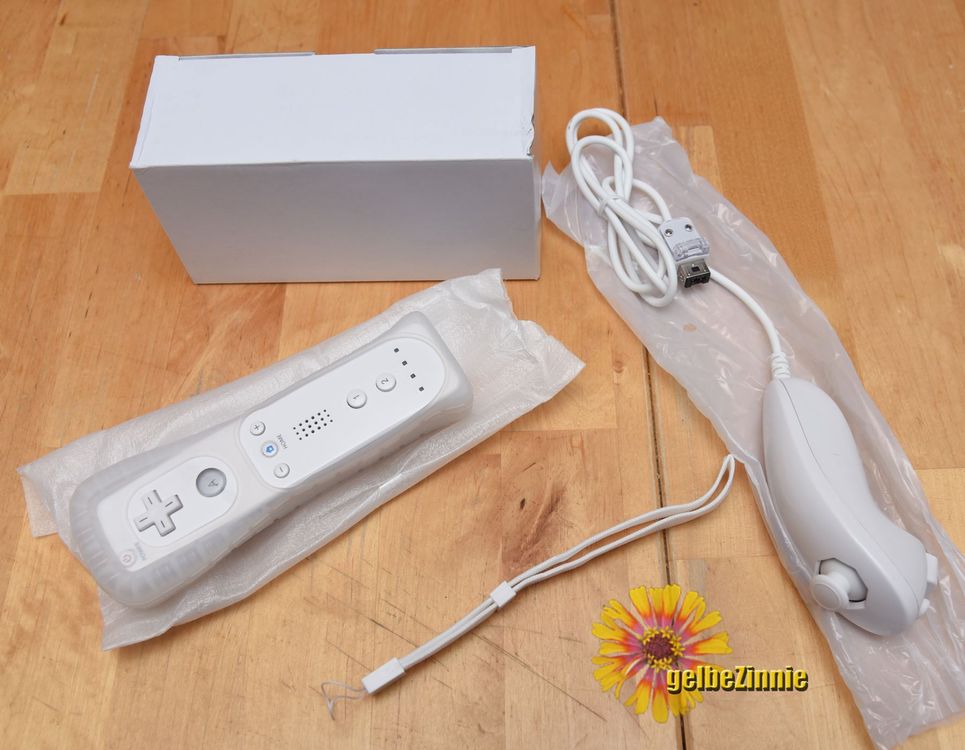 Wii Controller Weiss mit Nunchuk (NEU) 1