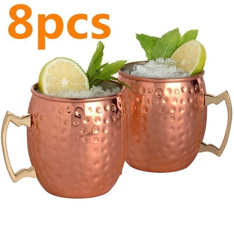 Copper Moscow Mule Becher Set 8 CUPS 1