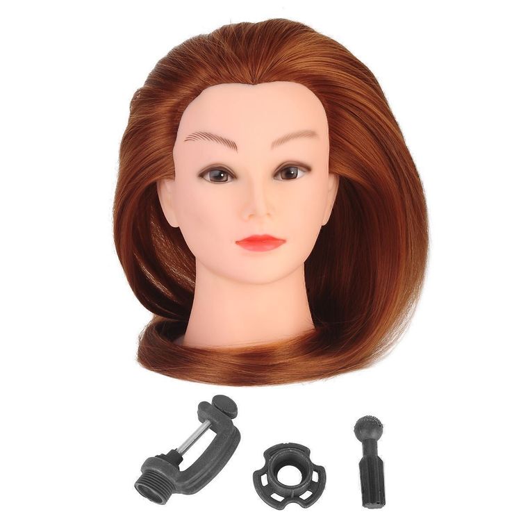 Hairingrid Frisierkopf Aus Echthaar – 40,6 Cm Schwarz, Mit Ständer