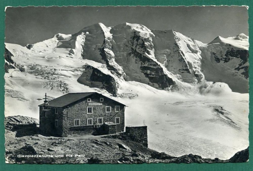 Diavolezzahütte und Piz Palü,1954 1