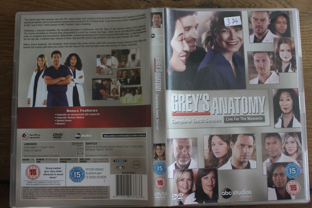Grey's Anatomy - Season 10  ( DVD 374) 1
