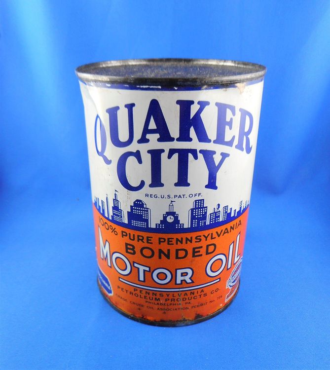 Quaker City Motor Oil Can Vintage Retro Kaufen auf Ricardo