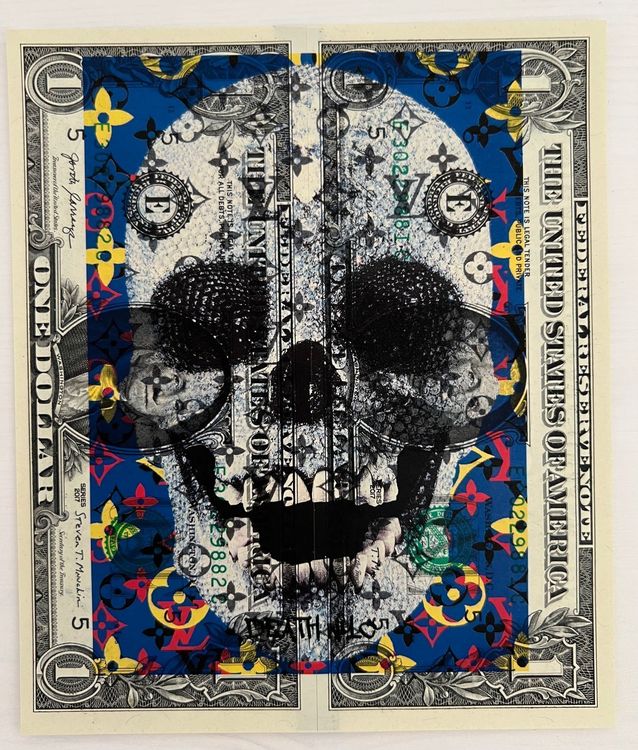 DEATH NYC:Vuitton Damien Hirst Skull auf Dollar Selten 1