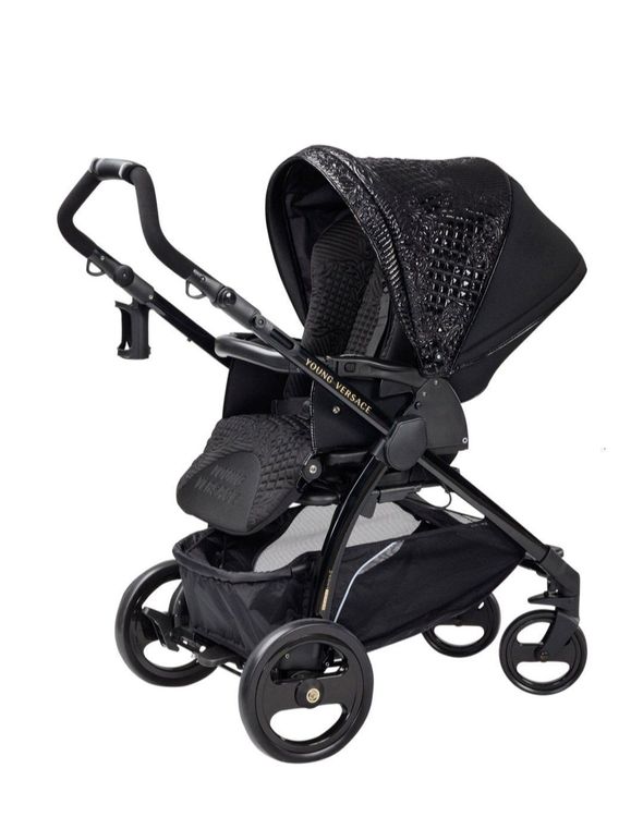 versace kinderwagen weiß