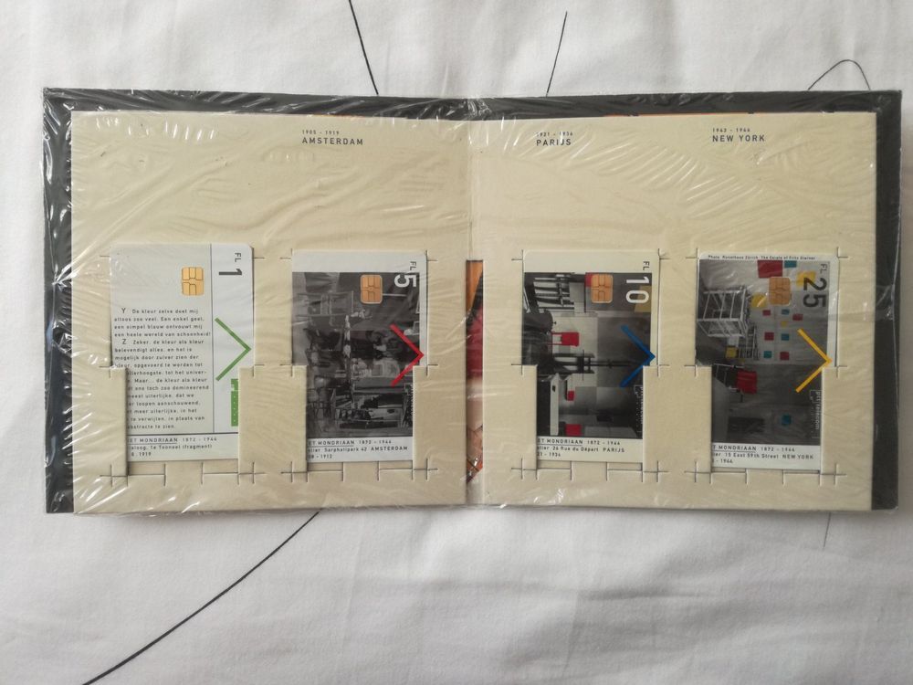 Telefonkarten Niederlanden Piet Mondrian im Folder 1