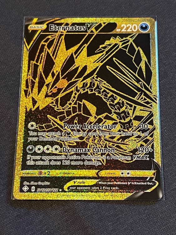 Eternatus V Gold Pokemon | Acheter sur Ricardo