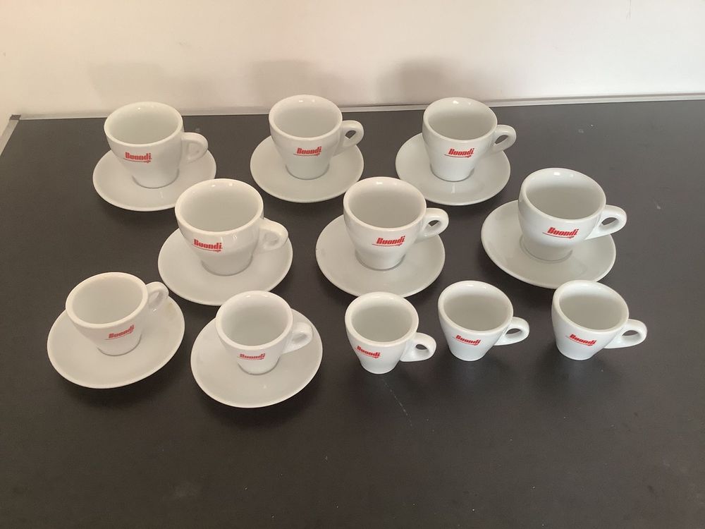 6 Porzellan Kaffeetassen 5 Espressotasse 1