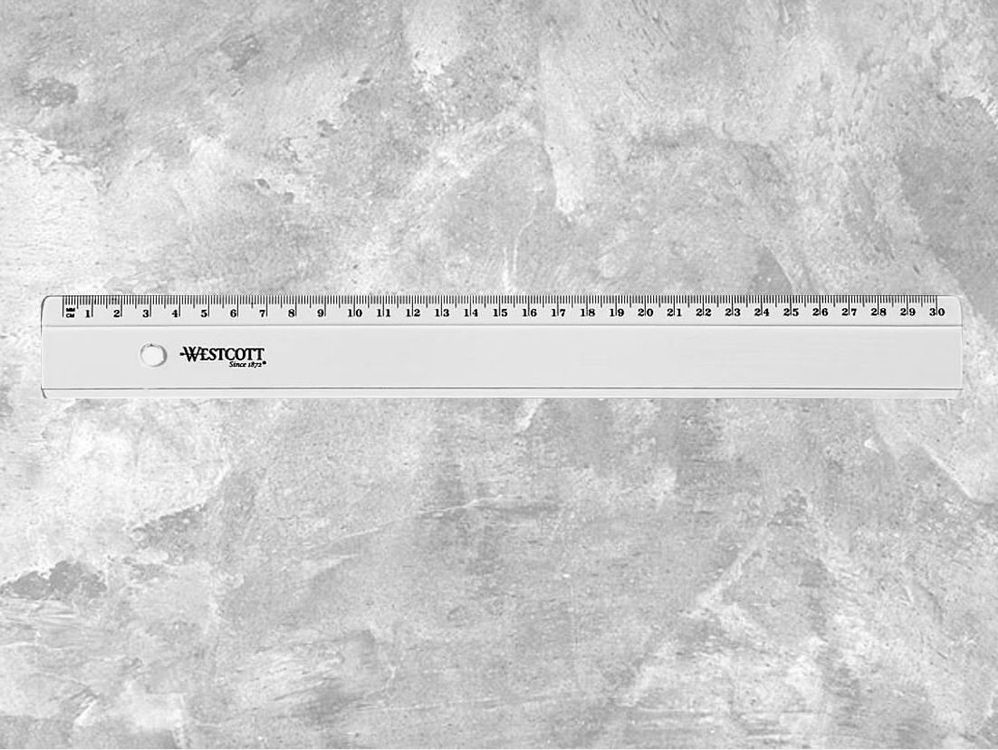 Westcott Kunststofflineal 300 mm 1