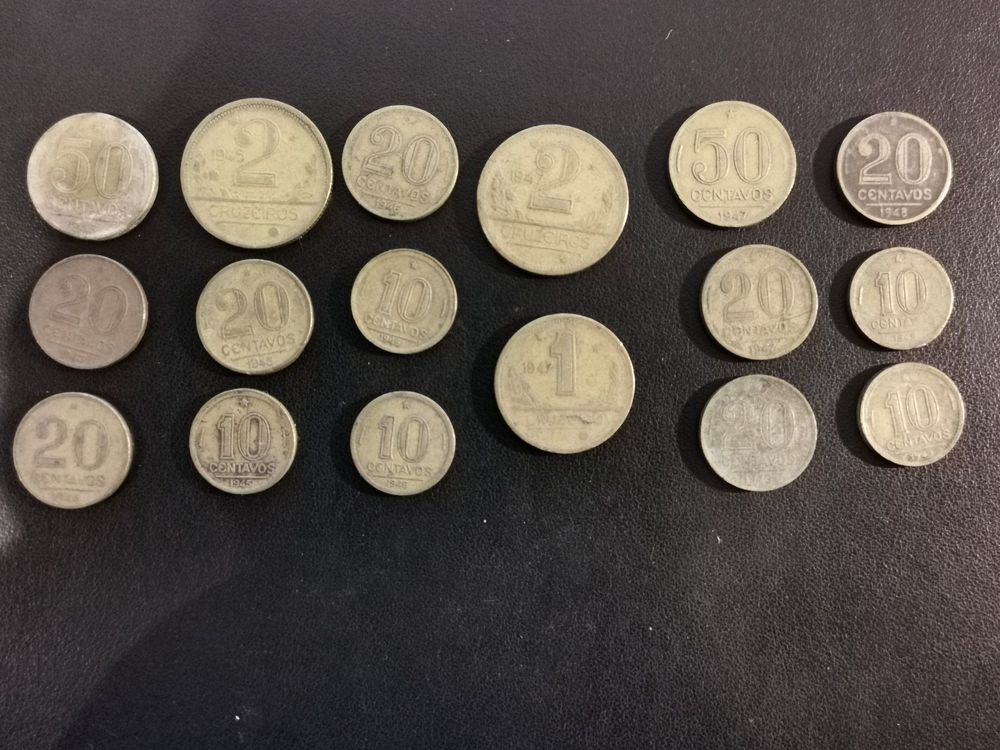 17 Brasilianische Münzen aus den 50er 1