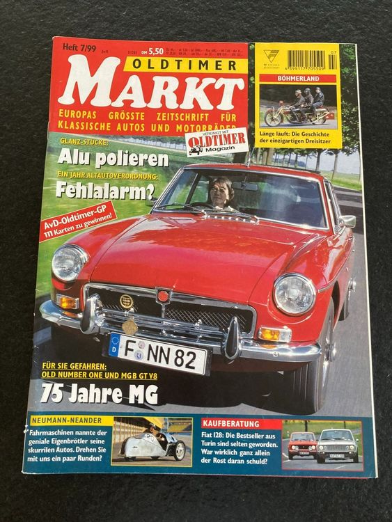 Oldtimer Markt 7/1999 75 Jahre MG | Kaufen auf Ricardo
