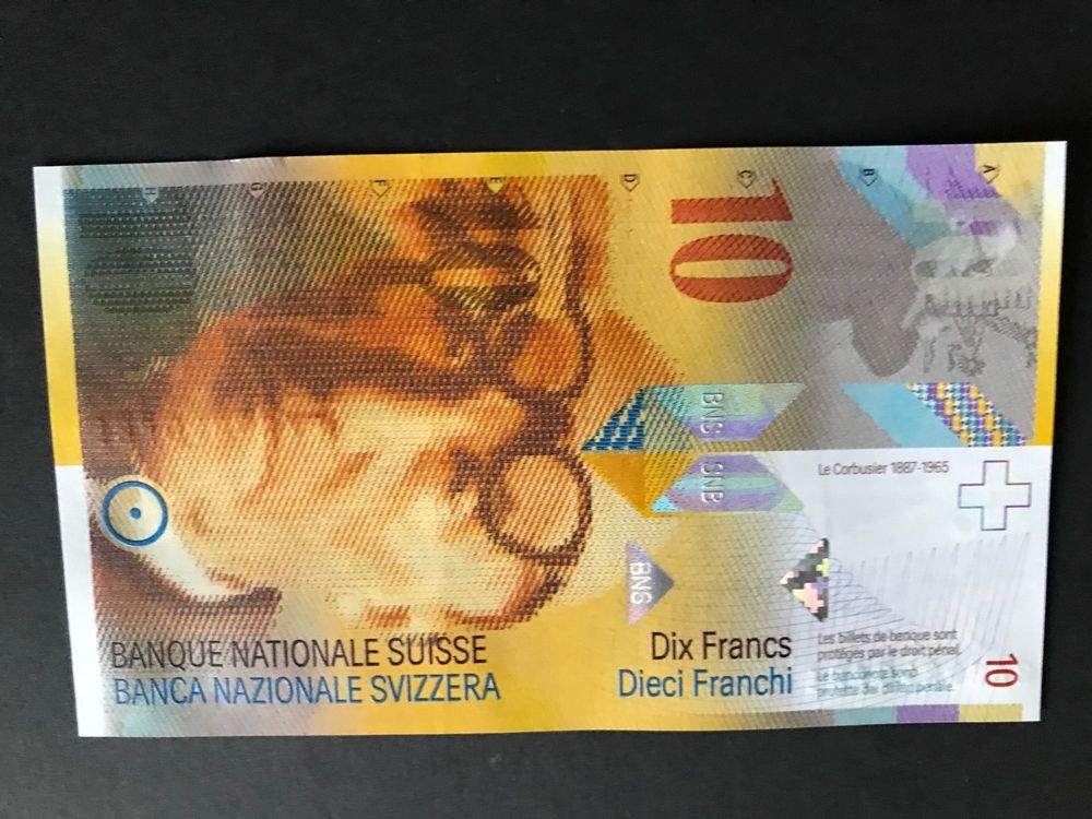 10 Franken Note "Bankfrisch" 1