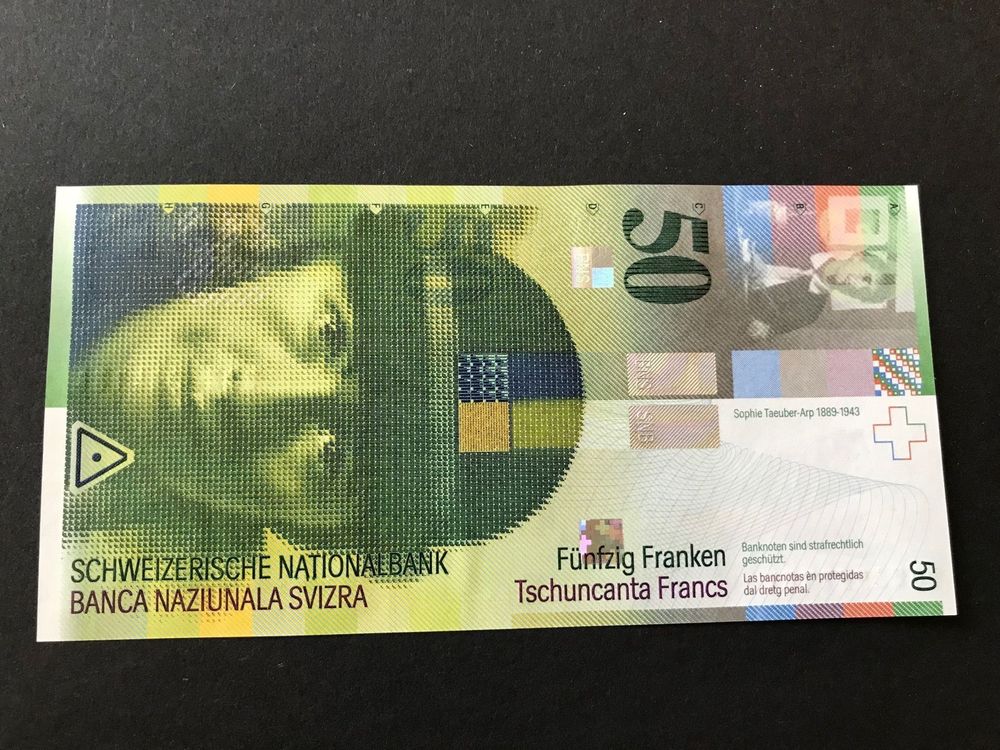 Schöne, alte 50 Franken CH-Note 1