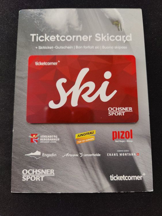 Skiticket Voucher - Ticketcorner | Kaufen Auf Ricardo