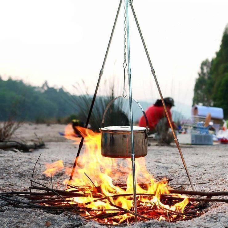Lagerfeuer-Dreibein für Camping, Grill 1