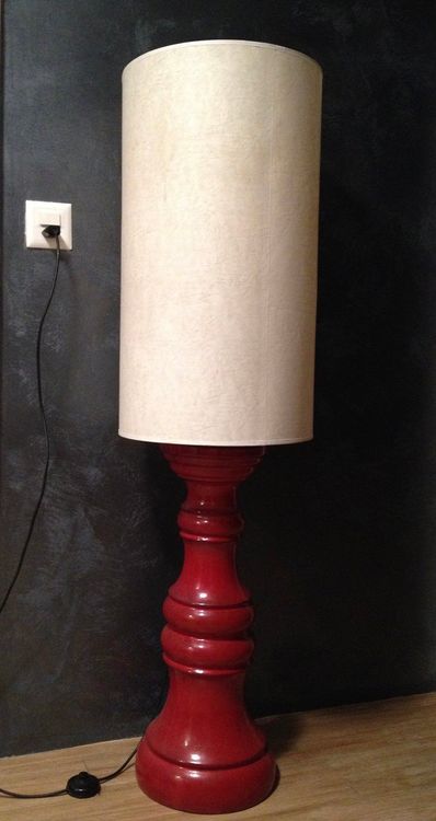 70's red lamp - Keramik lampe 1
