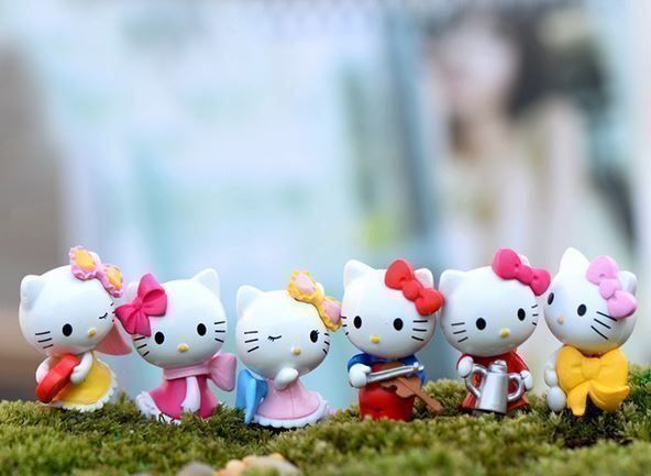 Figurines Hello Kitty lot de 6 pièces 1