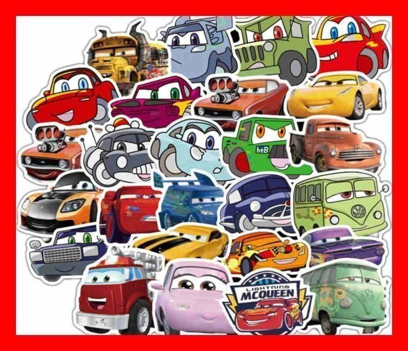 50 tlg Stickerset Cars Disney Pixar DVD 1