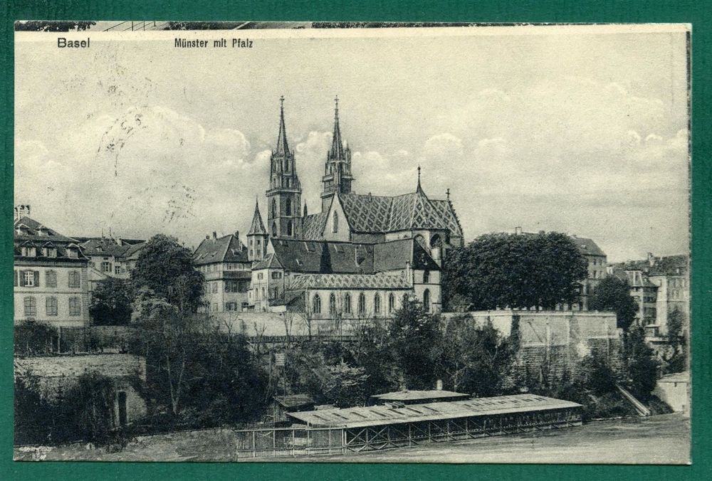 Basel, Münster mit Pfalz, 1912 1