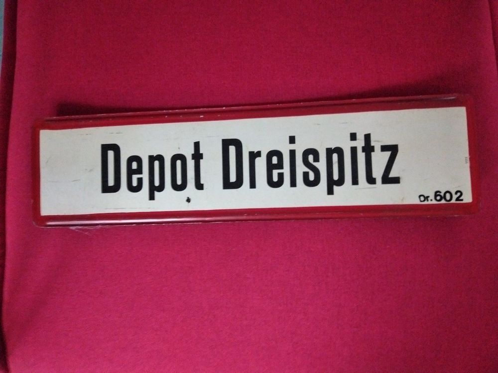 Basel BVB Tramschild original Depot Dreispitz 1