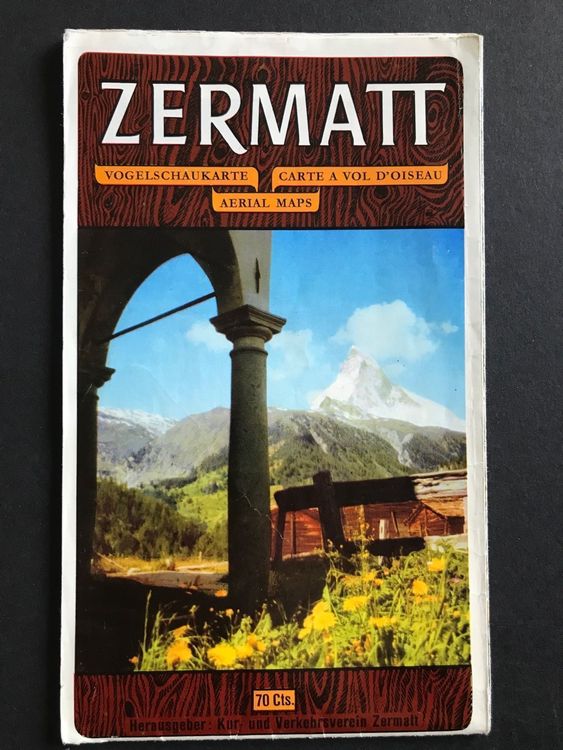 Sehr schöner Prospekt von Zermatt ANTIK 1