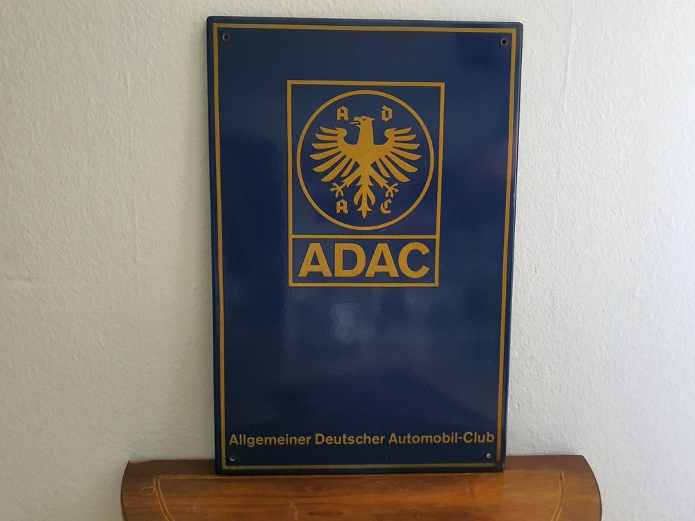 Grosses Emailschild ADAC Automobil Club 1