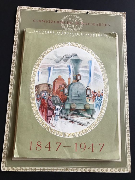 SBB Kalender 1847 - 1947 / ANTIK 1