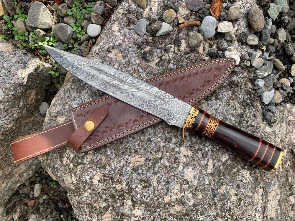 Damast Messer Handmade 37cm schmid No 19 1