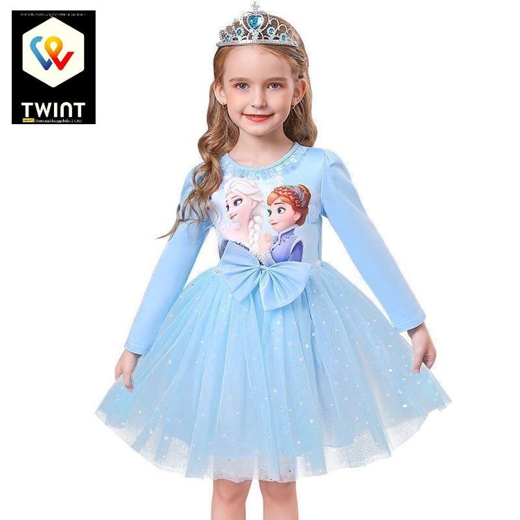 Elsa Anna Prinzessin Kleid 2-8 Jahre 1