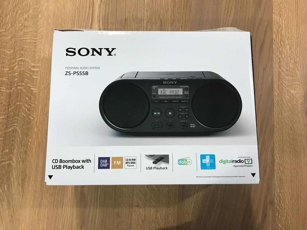 SONY ZSPS55B Boombox(DAB+, FM, Schwarz) Kaufen auf Ricardo