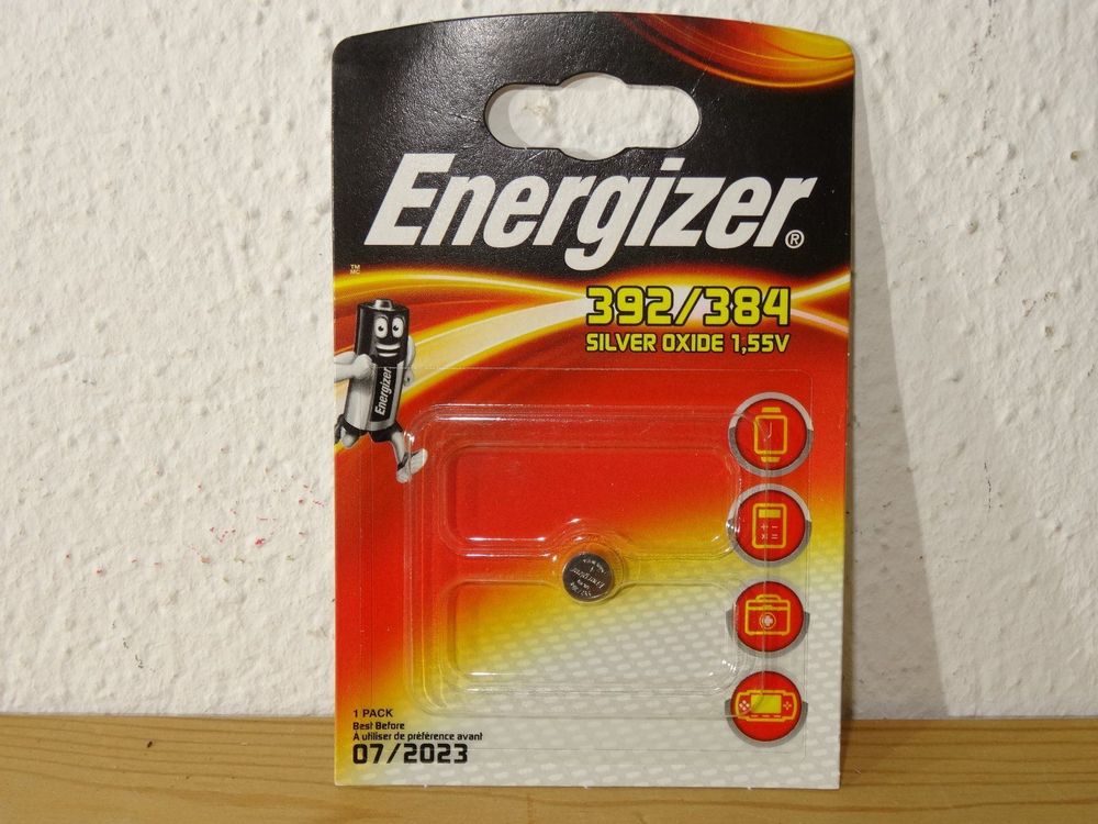 1 x Energizer 392 / 384 Knopfzelle 1.55V 1