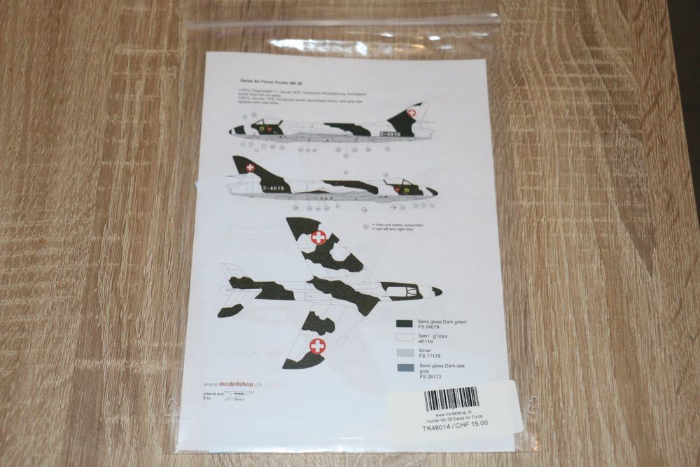 Décalques Matterhorn Circle Pour Maquette Hawker Hunter Mk.58 - Échelle 1/32 - Réf. 32-019