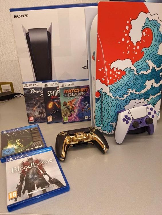 Sony PS5 BluRay Edition 825GB + 6 Spiel Kaufen auf